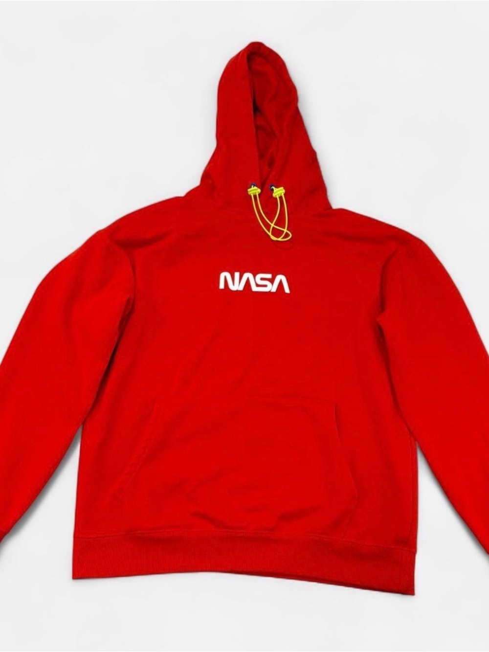 Forever 21 Men’s NASA Logo Red Pullover Hoodie Size L